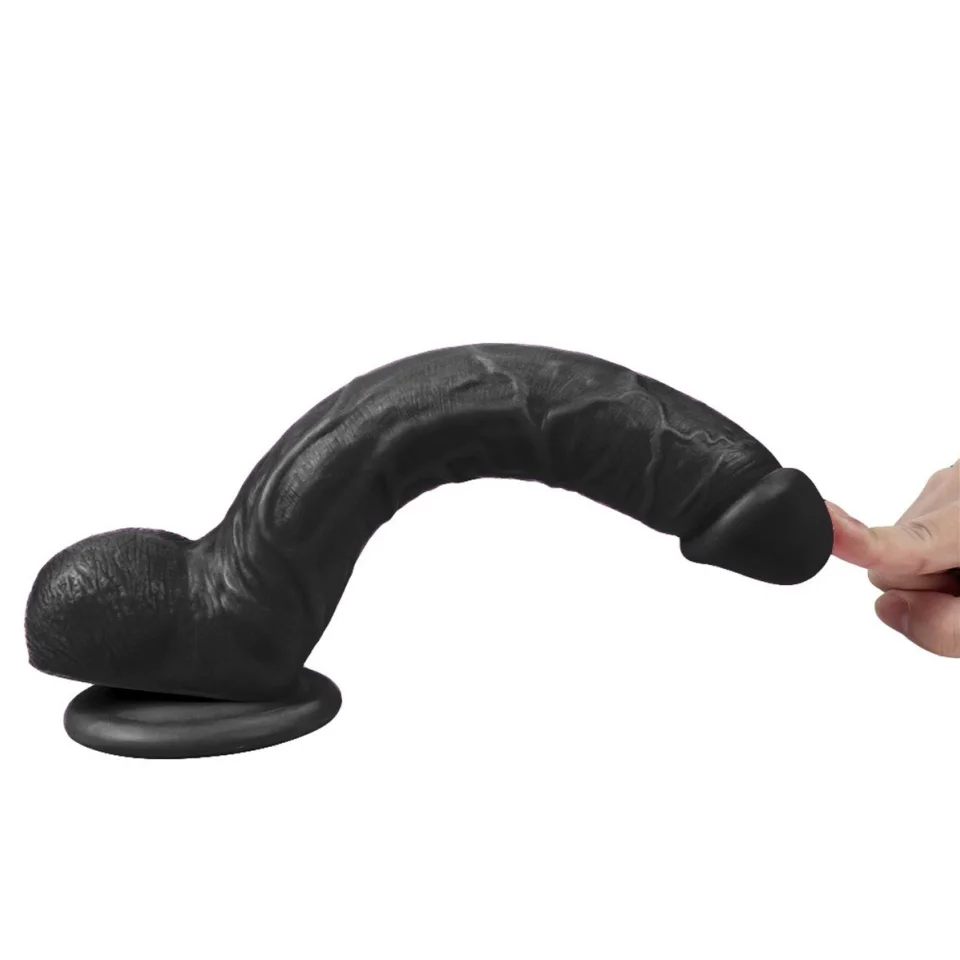 #1173 - 28 cm Realistik Zenci Dildo Penis