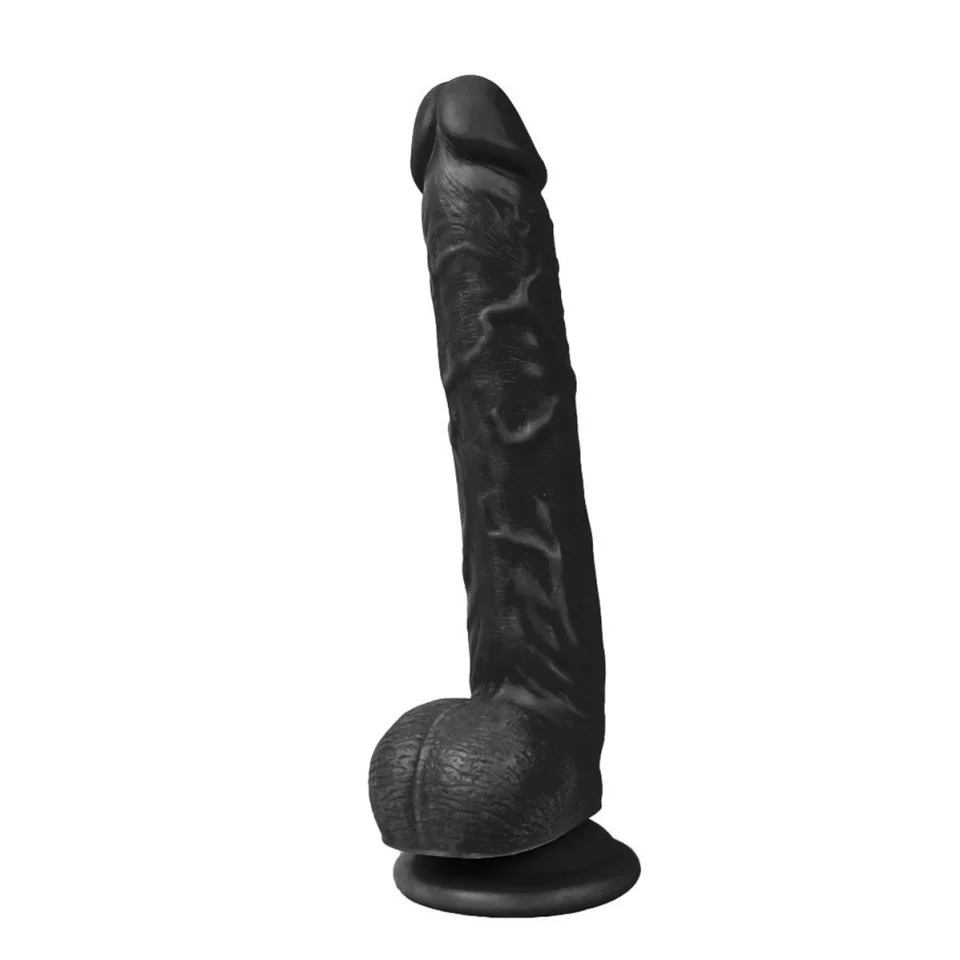 #1174 - 28 cm Realistik Zenci Dildo Penis