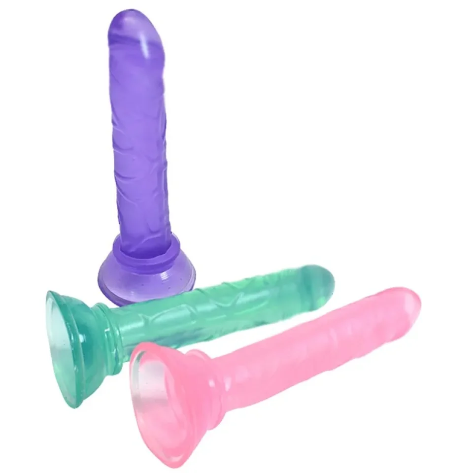 #12176 - 13 Cm Gerçekçi Dokulu Vantuzlu Vajina ve Anal Dildo