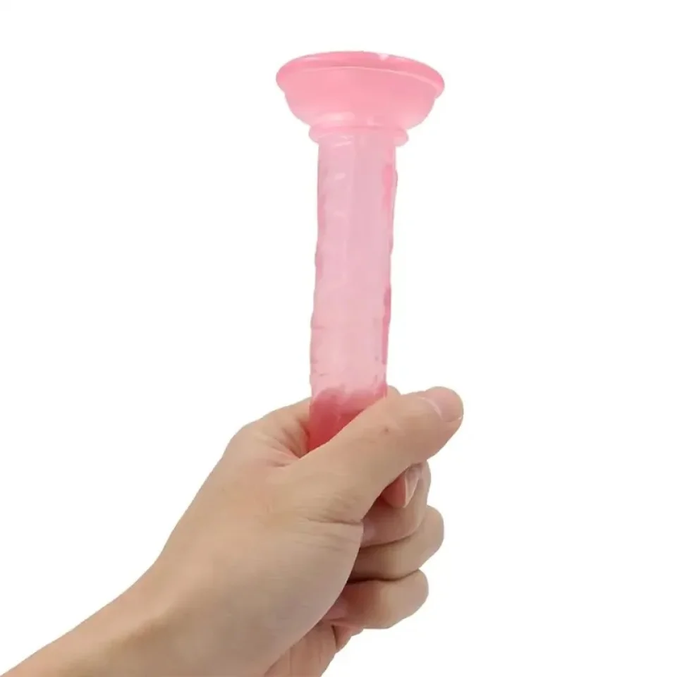 #12177 - 13 Cm Gerçekçi Dokulu Vantuzlu Vajina ve Anal Dildo