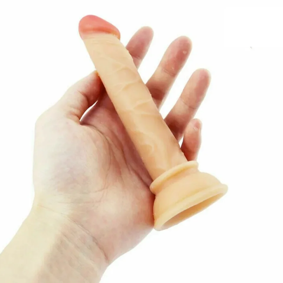 #12178 - 13 Cm Gerçekçi Dokulu Vantuzlu Vajina ve Anal Dildo