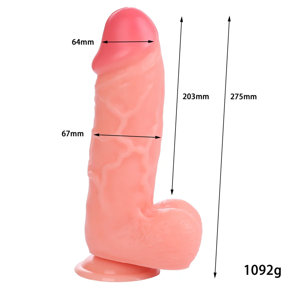 #12256 - 28 Cm Gerçekçi Mega Kalın Dildo