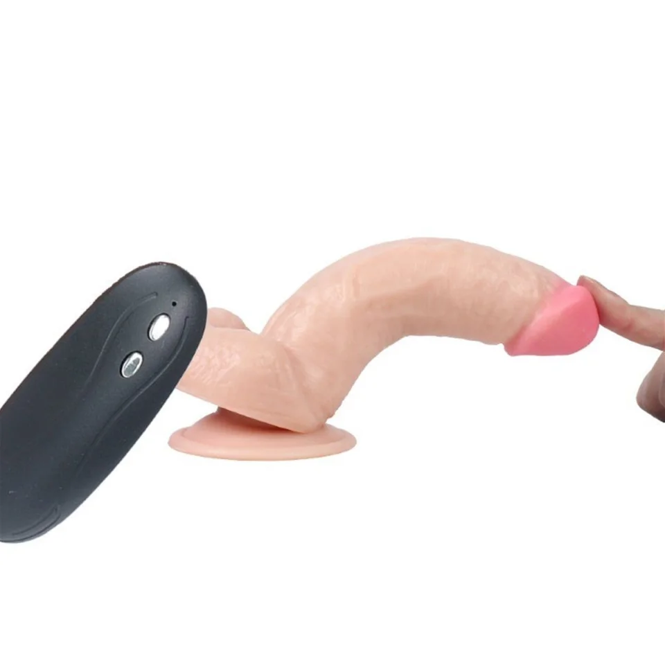 #1187 - 17,5 cm Realistik Titreşimli Dildo Vibratör Penis
