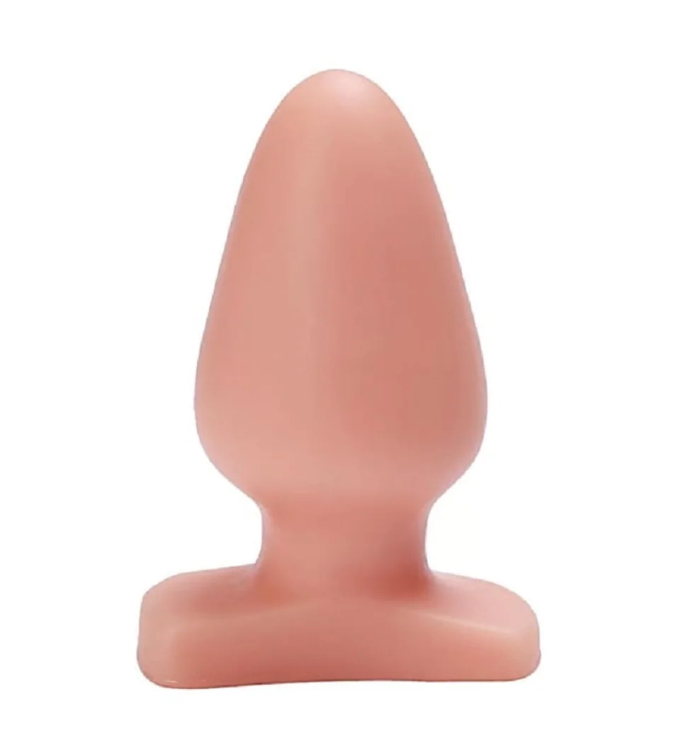 #12279 - 12 cm Büyük Boy Ten Rengi Silikon Anal Plug