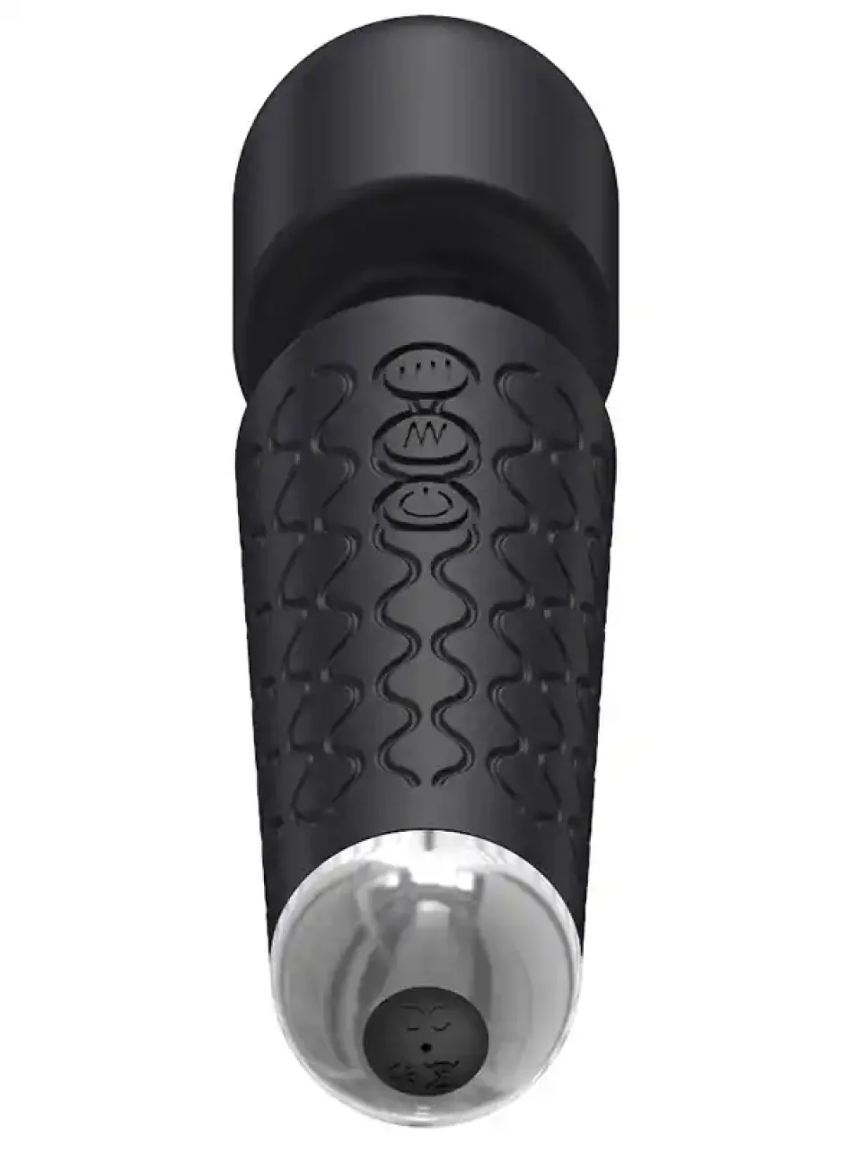 #12283 - 20 Fonksiyonlu Güçlü Şarjlı Wand Masaj Vibratörü Siyah