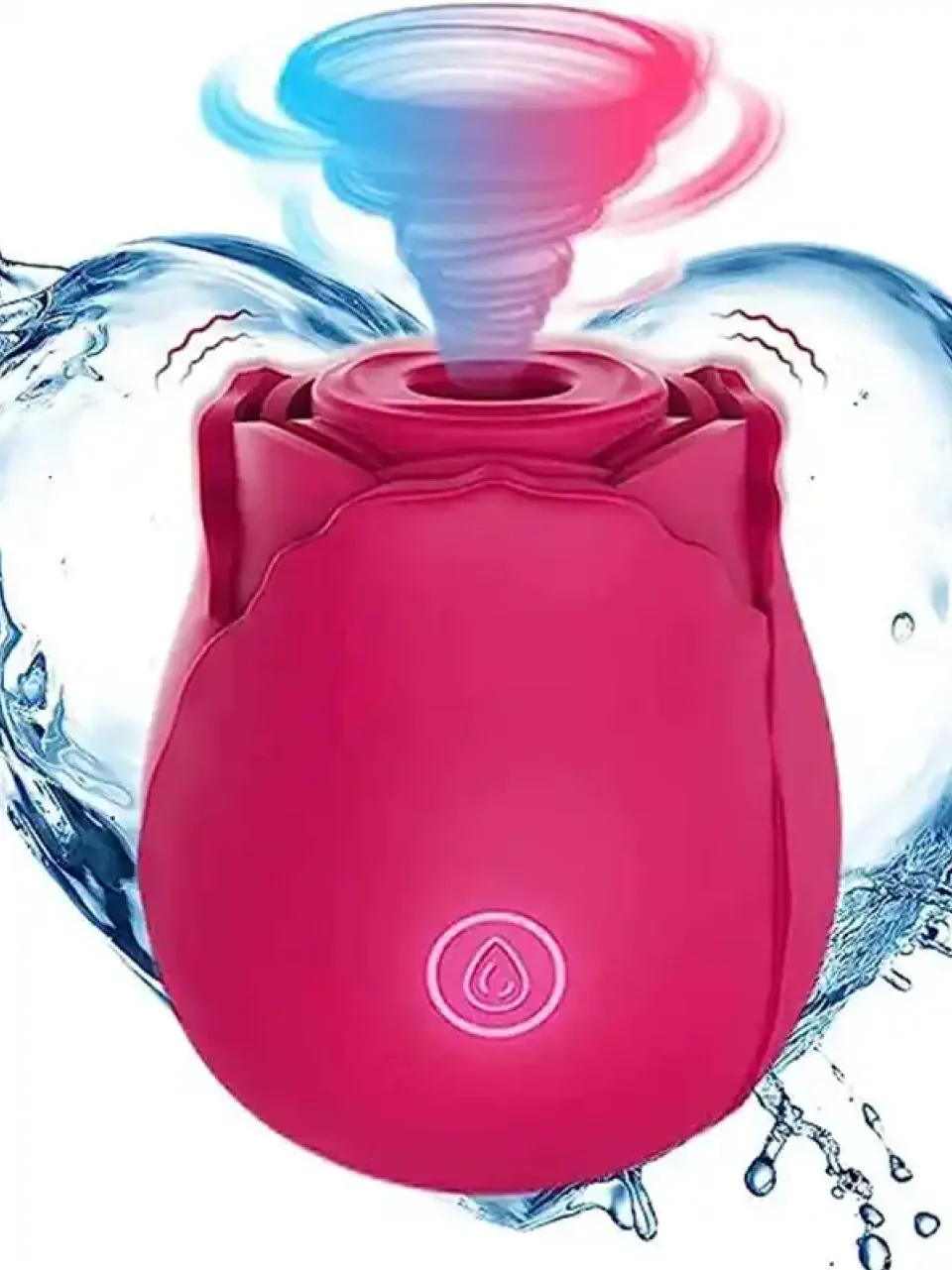 #12287 - Kadınlar İçin Titreşimli Vakumlu Klitoral Gül Vibratör