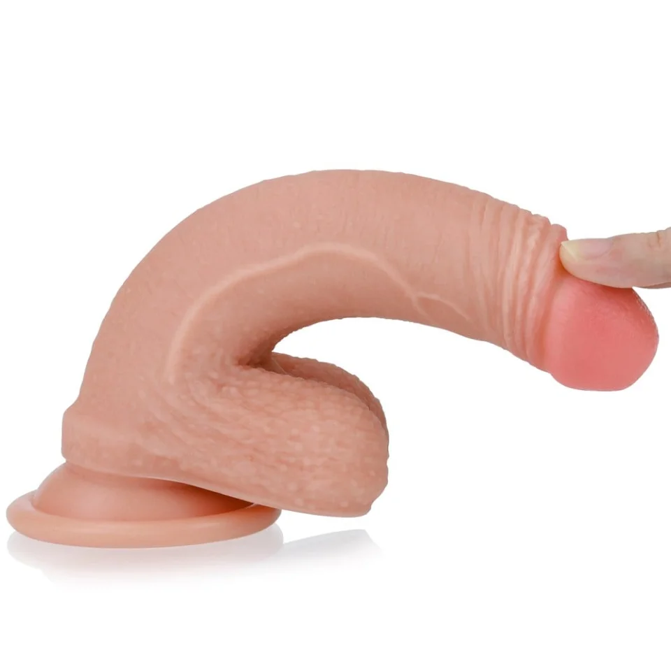 #1201 - 18 cm Yeni Nesil Ultra Yumuşak Dokulu Realistik Dildo Penis