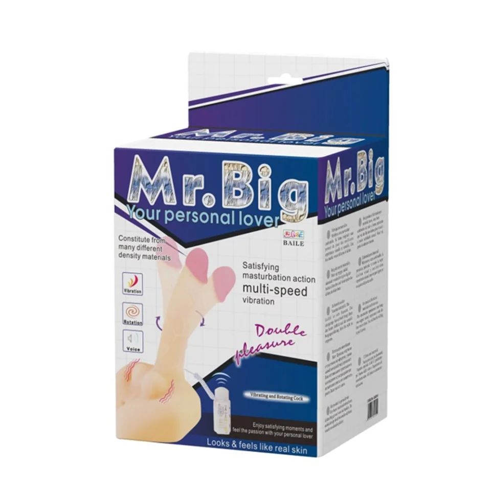 #1206 - 21 cm Oynar Başlı Titreşimli Sesli Çift Girişli Vibratör Masturbatör