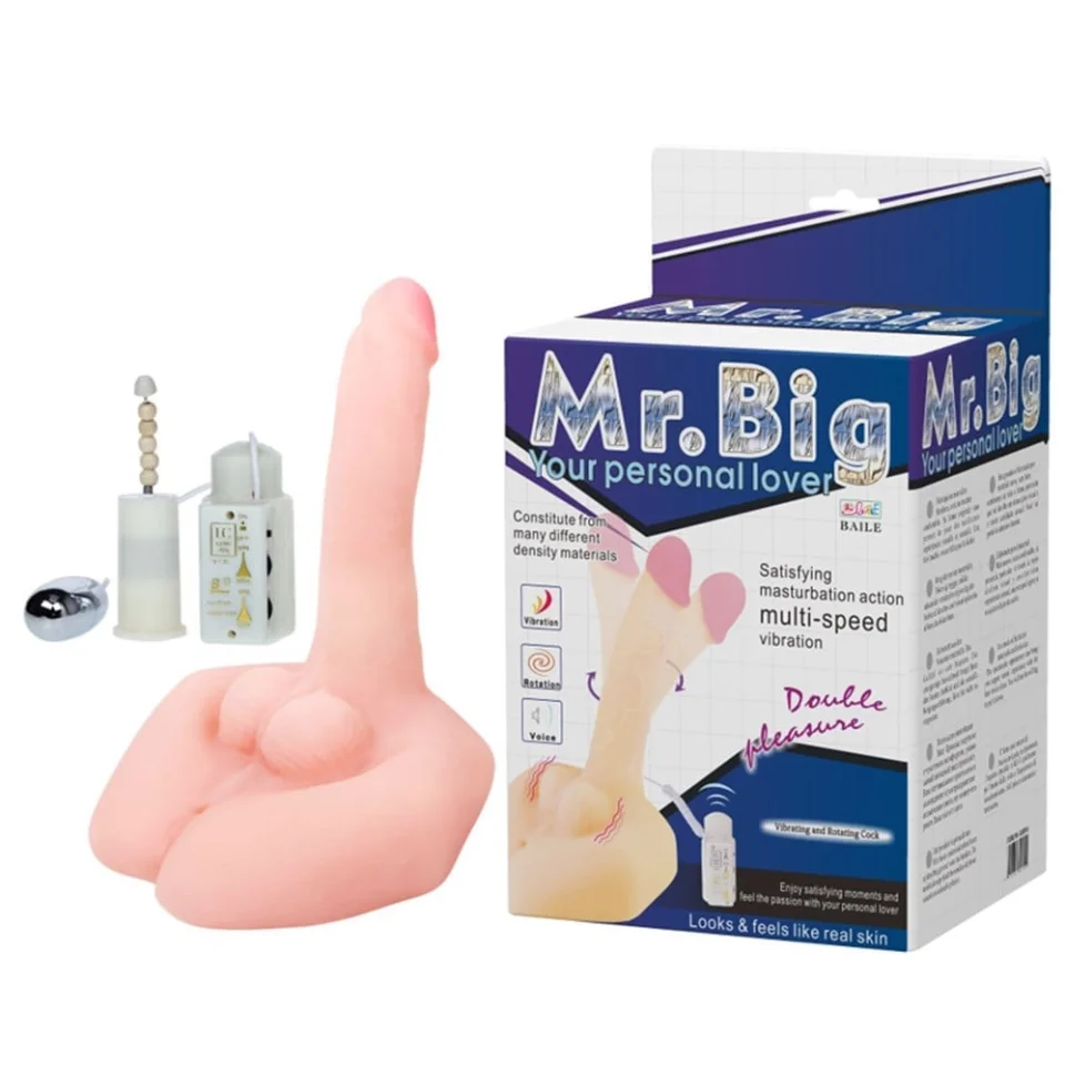 #1207 - 21 cm Oynar Başlı Titreşimli Sesli Çift Girişli Vibratör Masturbatör