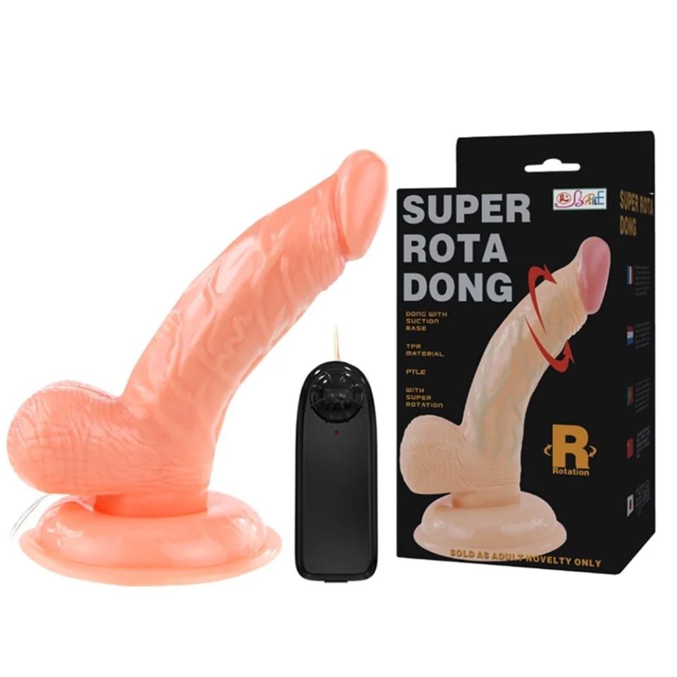 #1226 - 14,5 cm Oynar Başlı Titreşimli Realistik Vibratör Penis