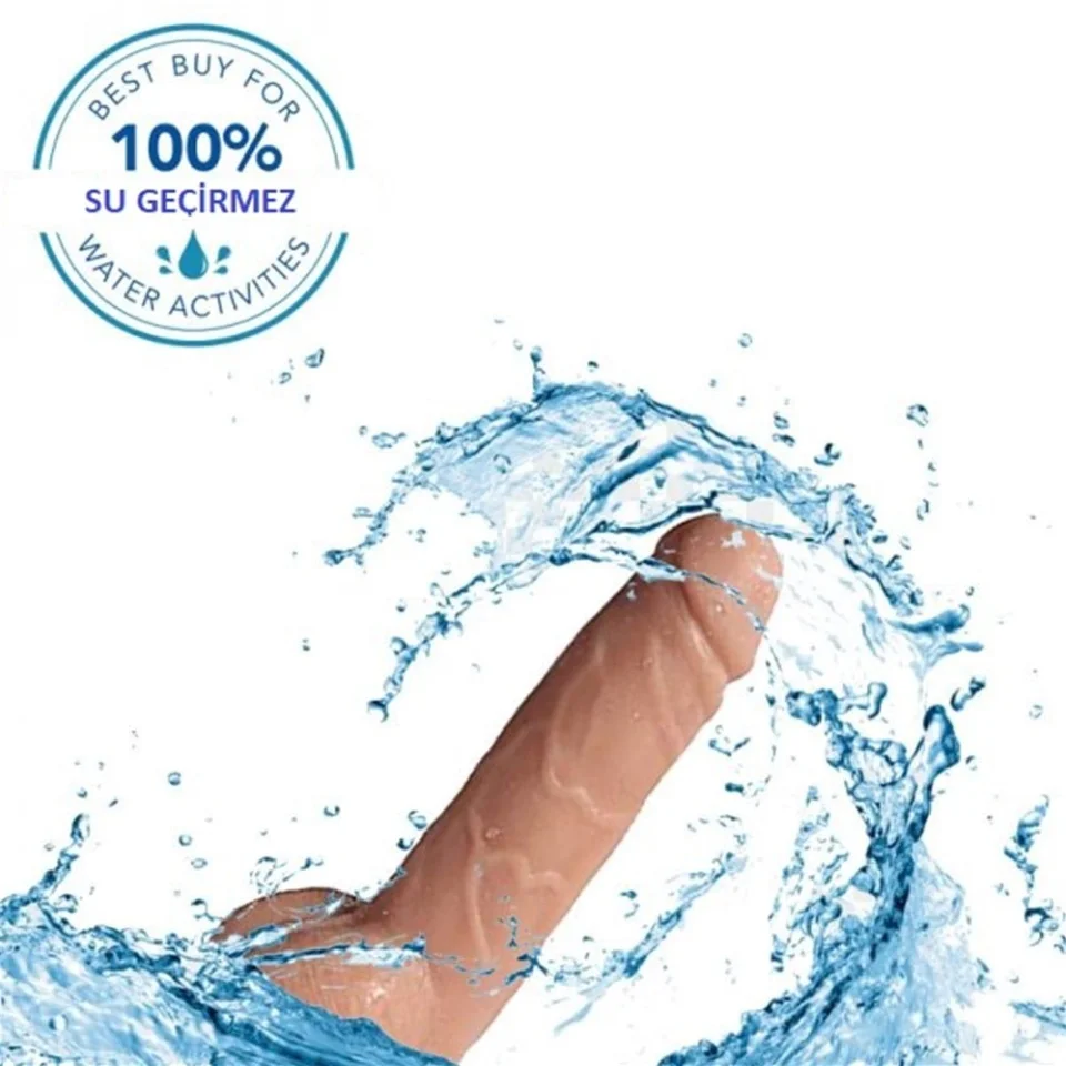 #1278 - 19 cm Uzaktan Kumandalı Titreşimli Realistik Penis