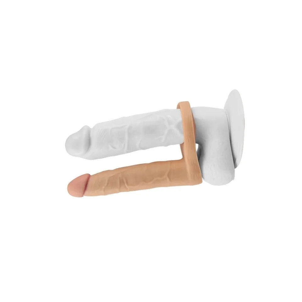 #1315 - 16 cm Realistik Titreşimli Anal Dildo Penis Halkası