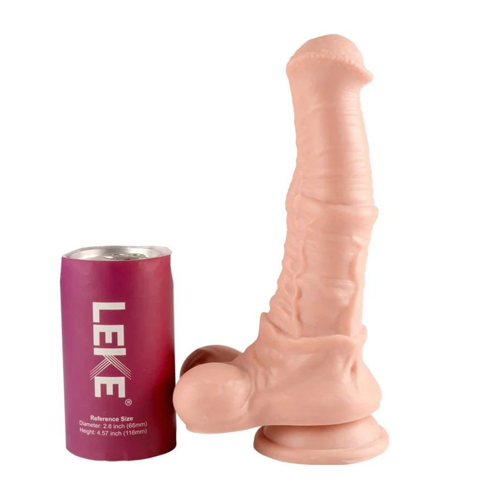 #111 - 24 cm Et Dokulu Gerçekçi Çift Katmanlı Sünnetsiz Silikon Penis