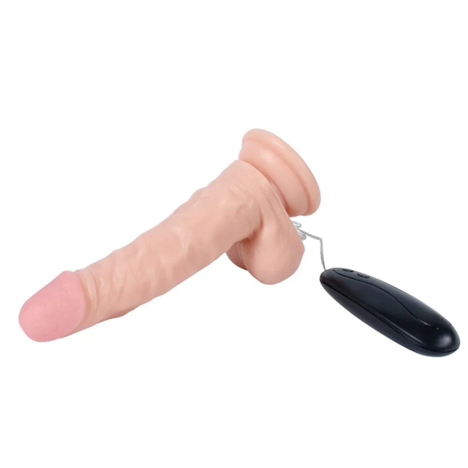 #1391 - 17 cm Gerçekçi Titreşimli Dildo Vibratör Penis
