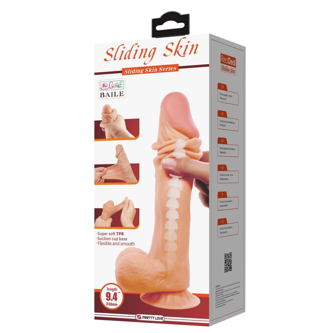 #12501 - 24 cm Kıkırdak Yapılı Çift Katmanlı Gerçekçi Dildo Penis