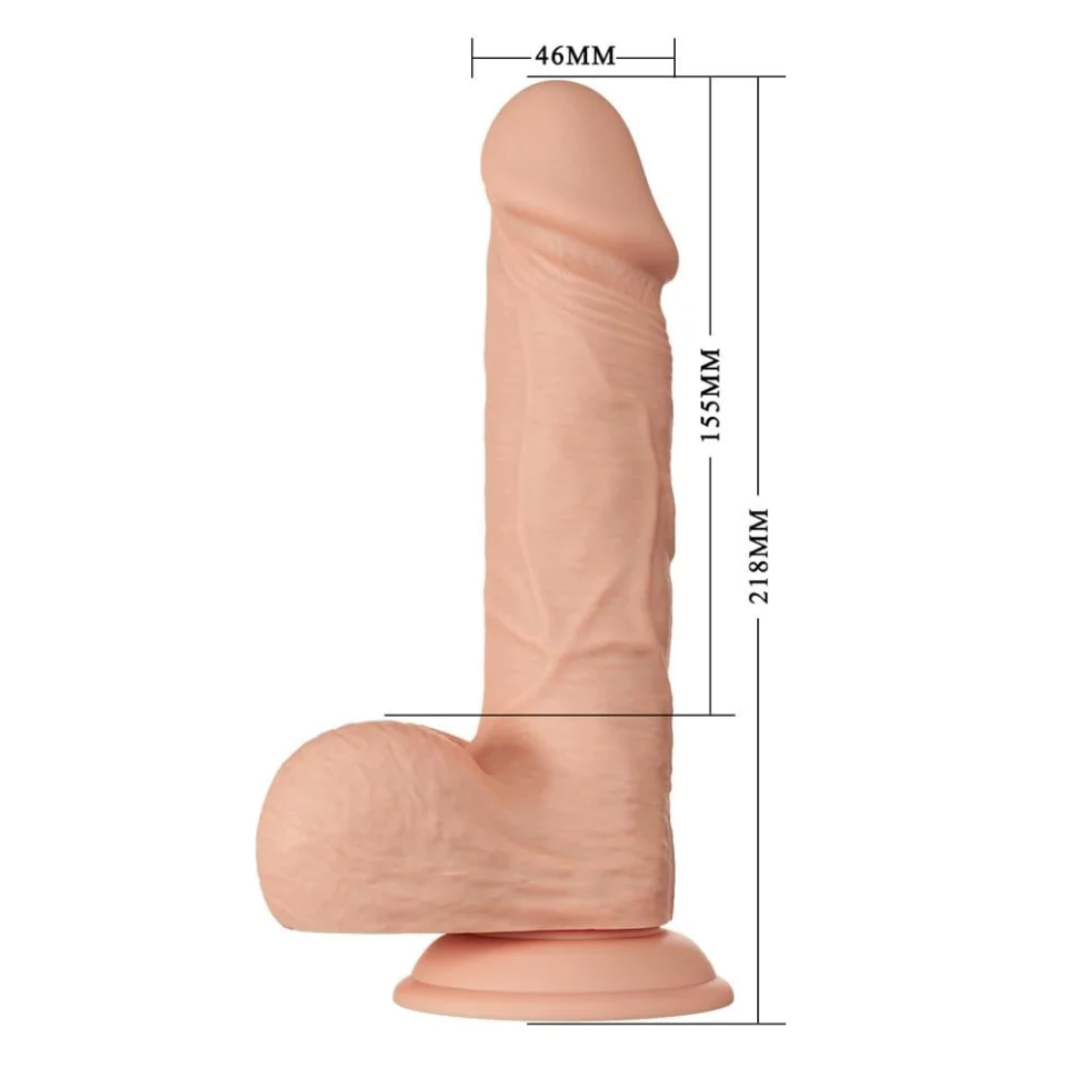 #128 - 21.8 cm Gerçekçi Kalın Dildo Penis