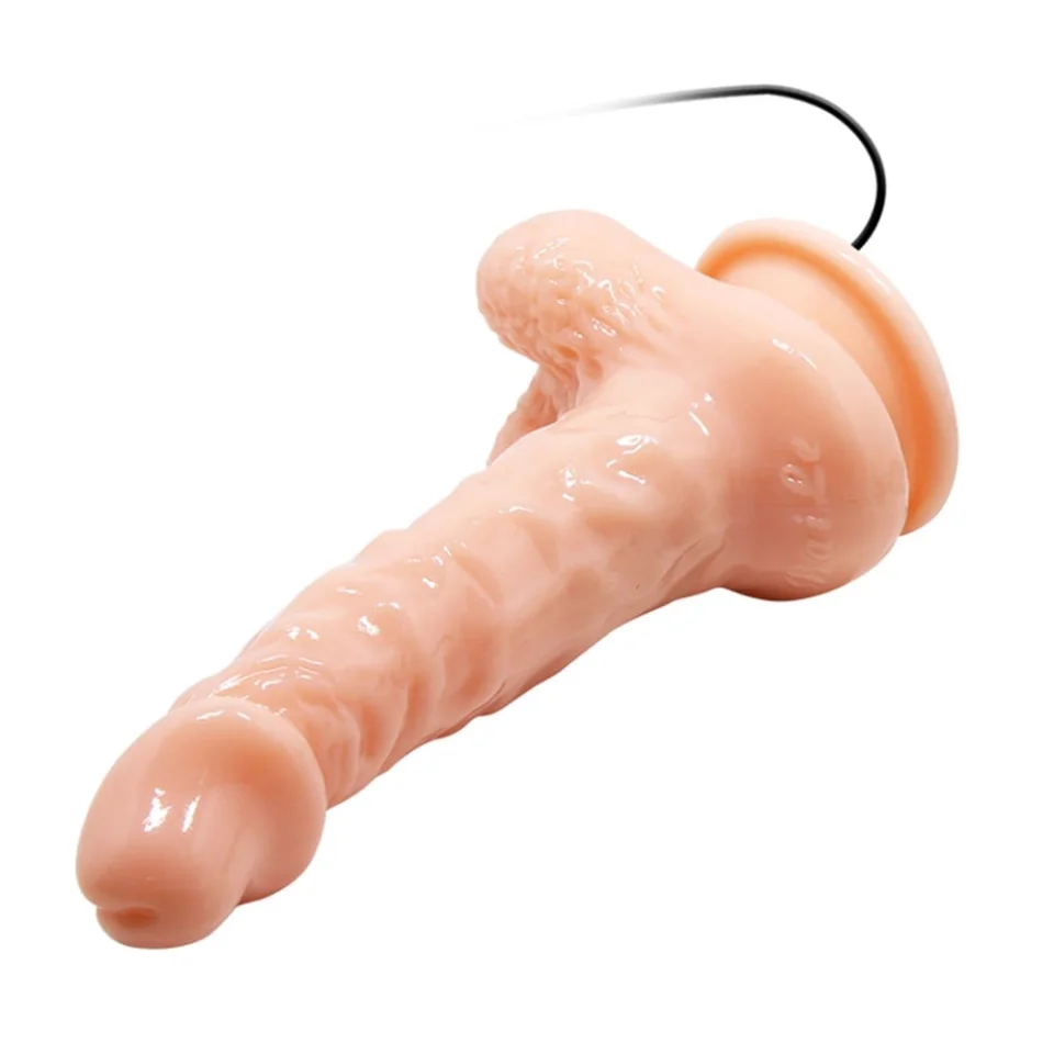 #1492 - 17 cm Gerçekçi Titreşimli Dildo Vibratör Penis