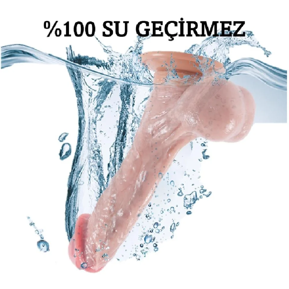 #139 - 23 cm Yeni Nesil Çift Katmanlı Realistik Dildo Penis