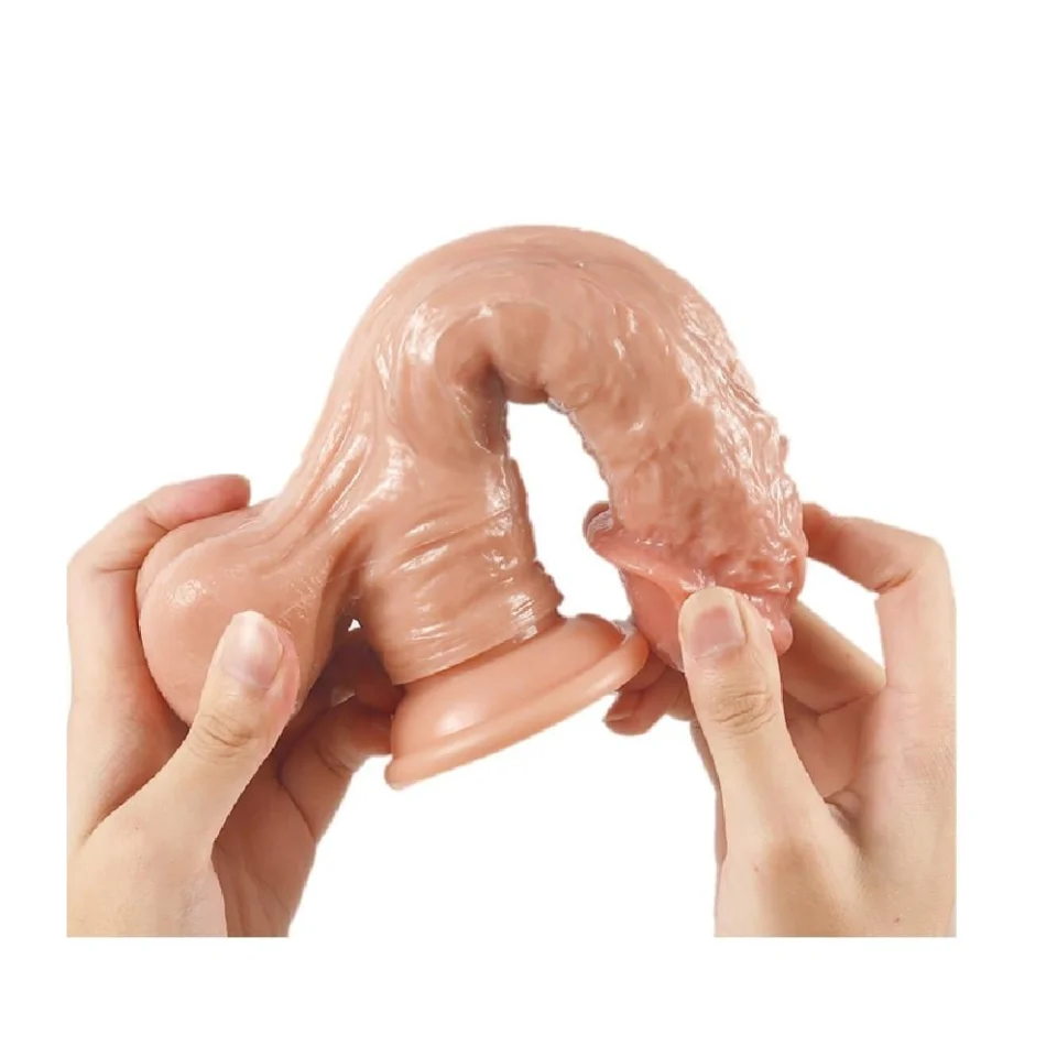 #140 - 23 cm Yeni Nesil Çift Katmanlı Realistik Dildo Penis