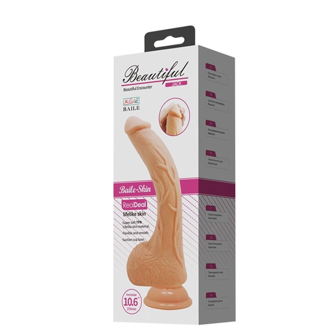 #12530 - 27 cm Gerçekçi Kalın Dildo Penis