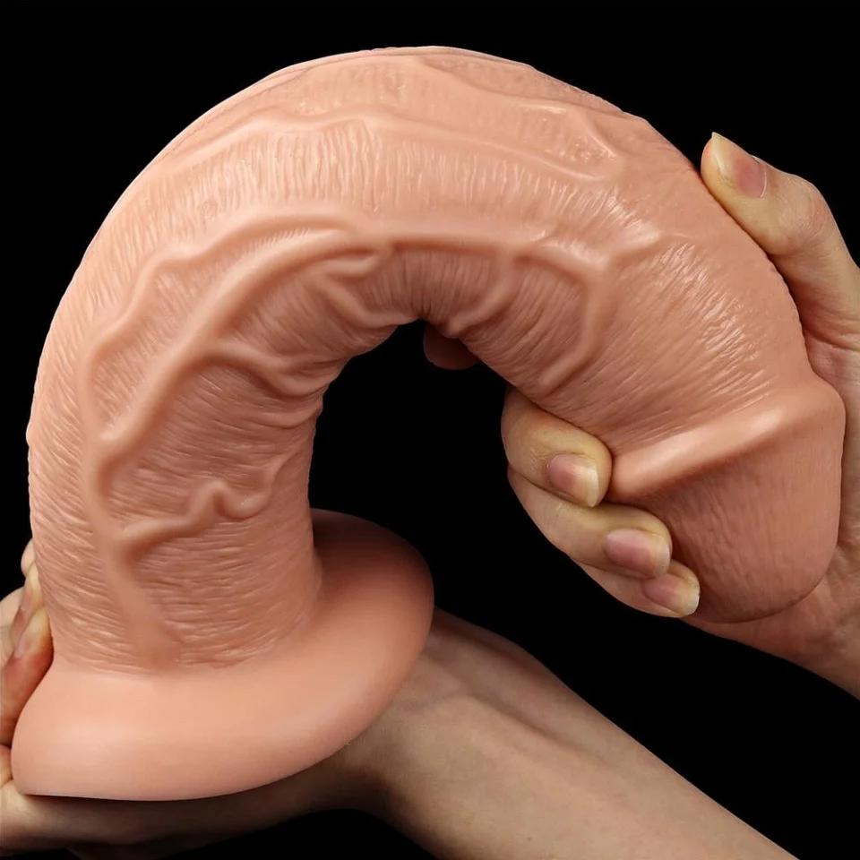 #1519 - 28 cm Gerçekçi Testissiz Kalın Dildo Penis