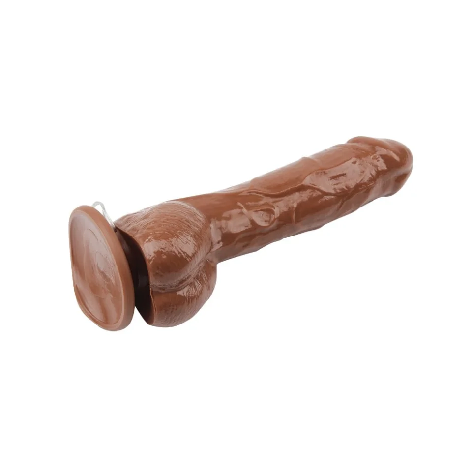 #1543 - 22,8 cm Belden Bağlamalı Realistik Titreşimli Melez Vibratör Dildo