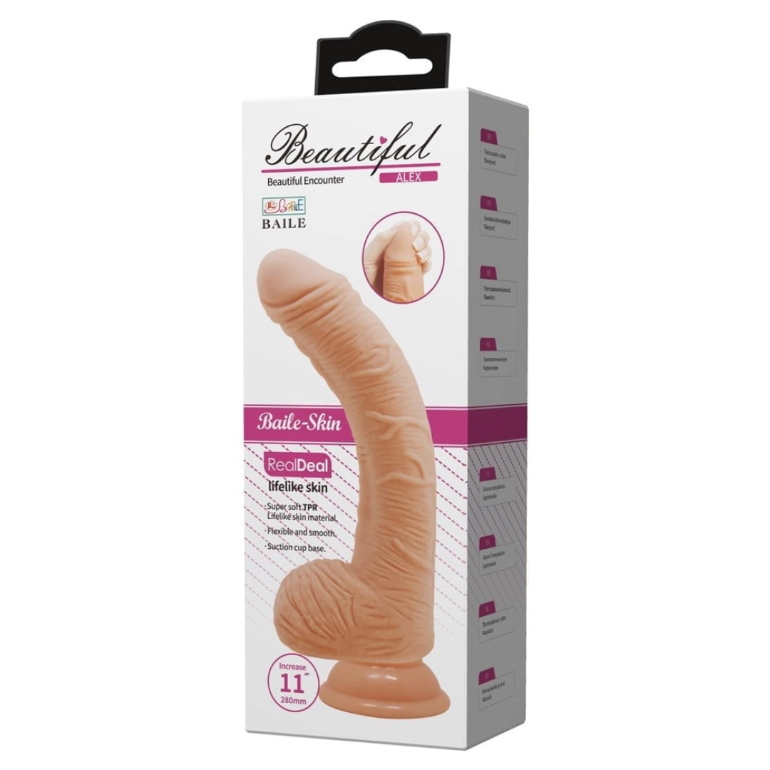 #12539 - 28 cm Gerçekçi Kalın Dildo Penis