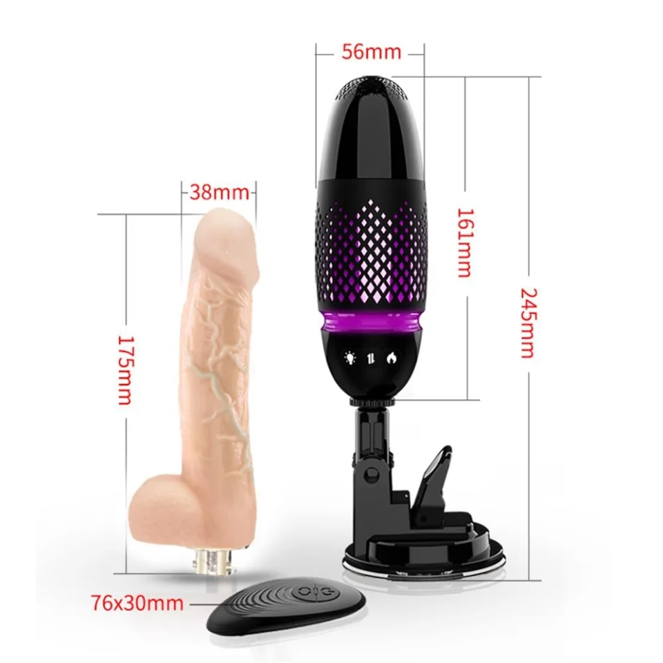 #1599 - Şarjlı Ambiyans Işıklı 7 İleri Geri Titreşim Fonksiyonu Isıtmalı Dildo