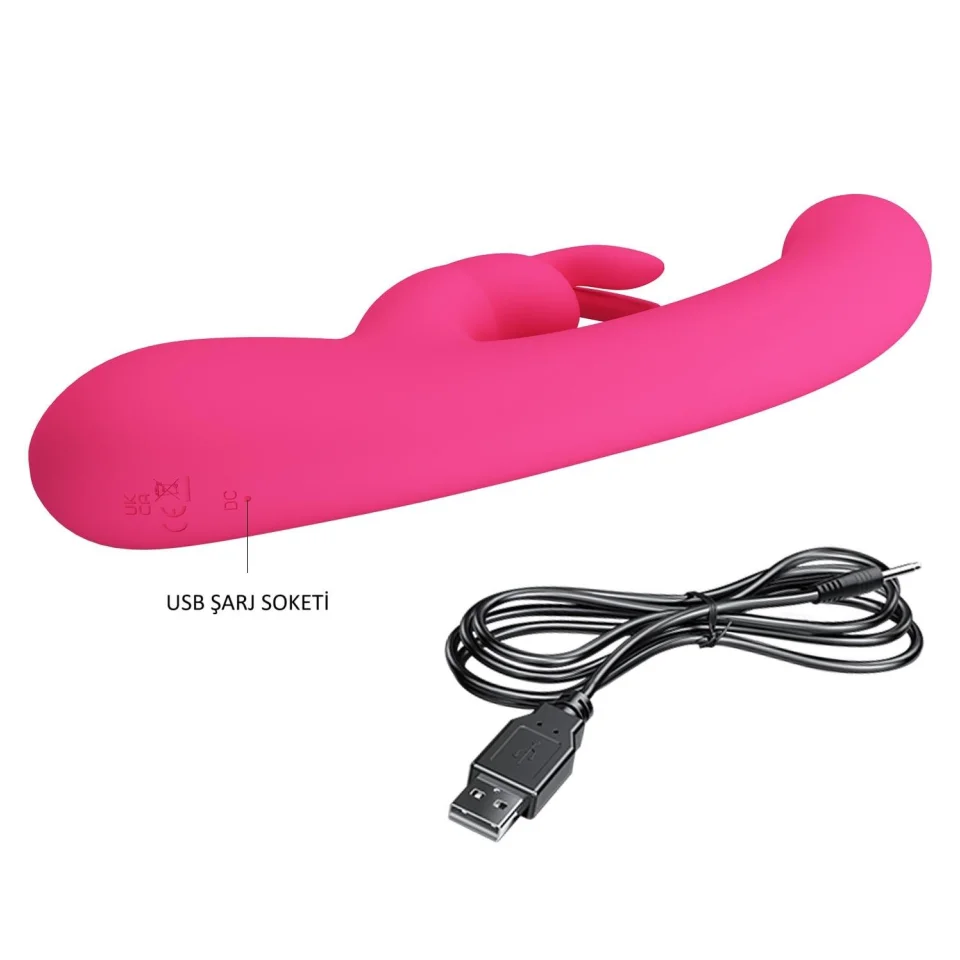 #1652 - USB Şarjlı Led Göstergeli 10 Fonksiyonlu Klitoris Uyarıcılı Teknolojik