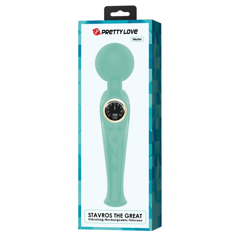 #1672 - USB Şarjlı Led Göstergeli Klitoris Uyarıcılı Masaj Vibratör Turkuaz