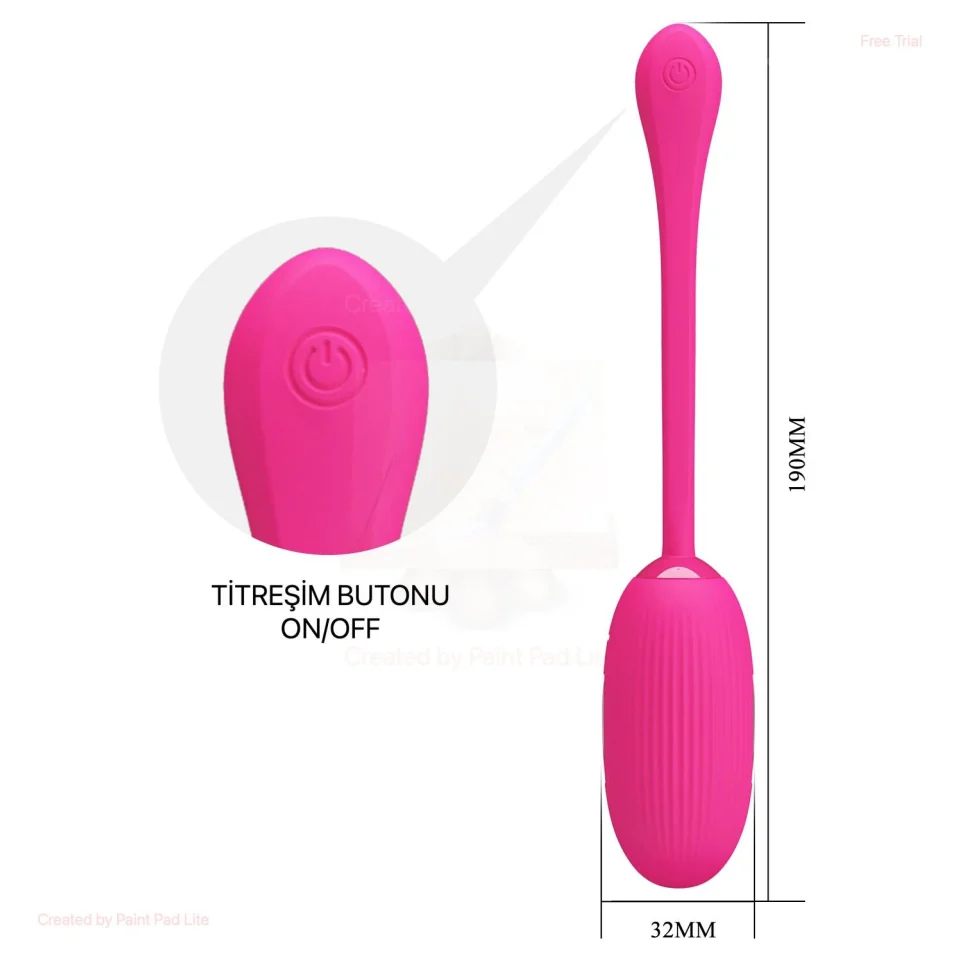 #1738 - Telefon Kumandalı 12 Titreşim Fonksiyon 3 Elektro Şoklu Vibratör