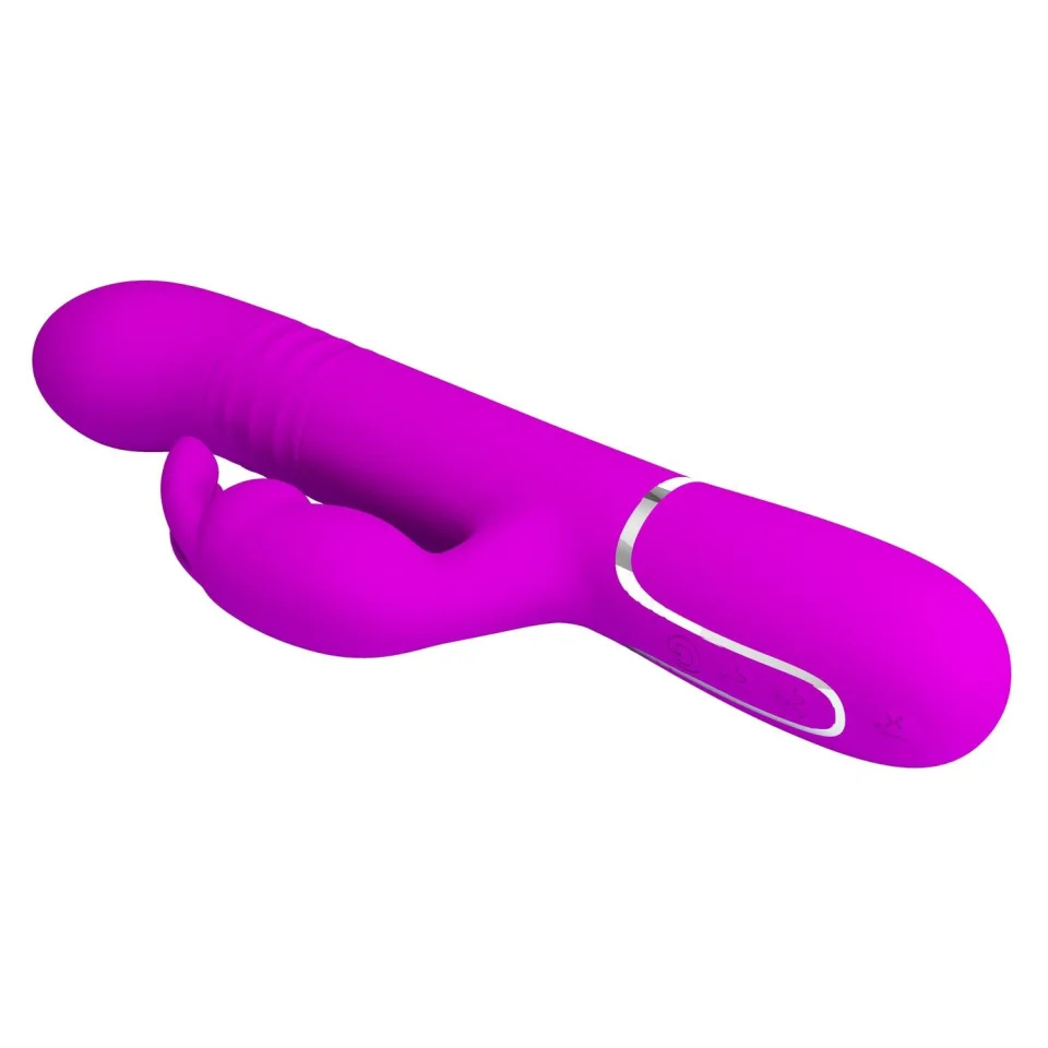 #1779 - USB Manyetik Şarjlı G-Spot Vajinal Vibratör 7 Titreşim Modu 4 İleri Geri 4 Rotasyon Seçeneği