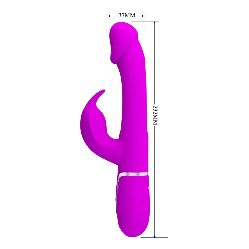 #1785 - USB Manyetik Şarjlı 7 Fonksiyon Titreşimli Klitoris Uyarıcılı Vibratör