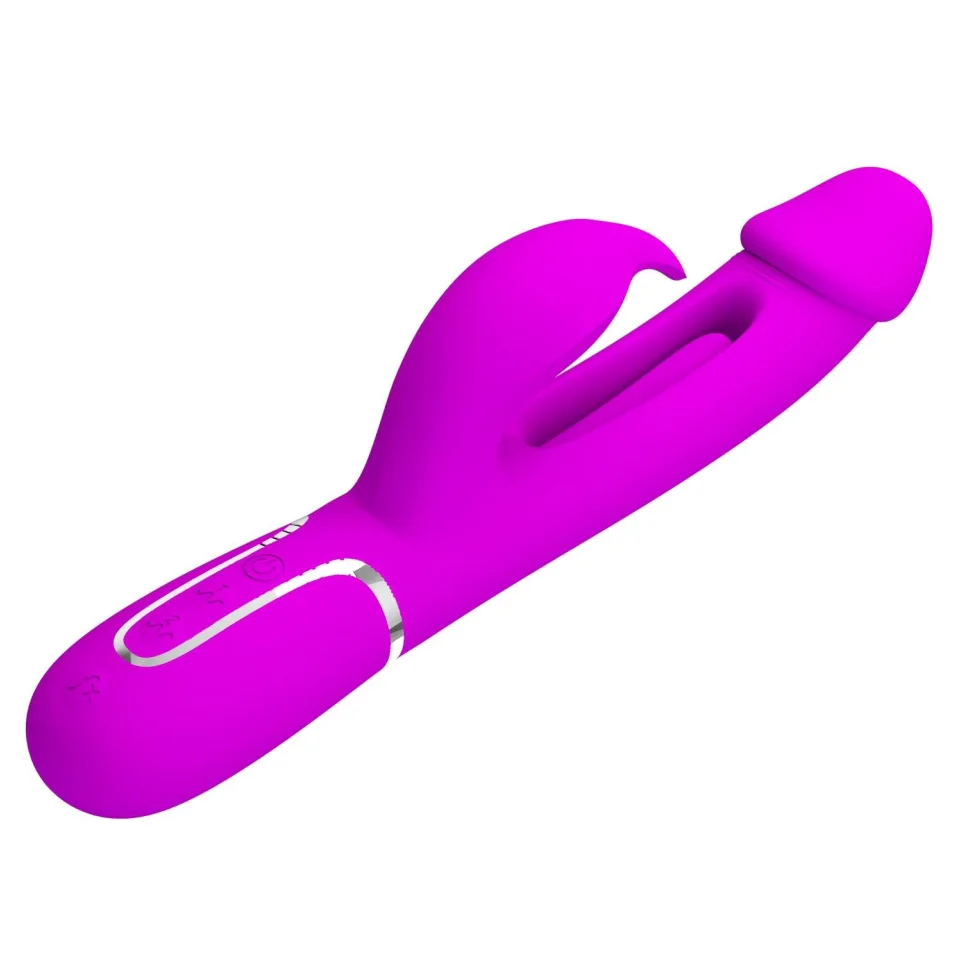 #1792 - USB Manyetik Şarjlı 7 Fonksiyon Titreşimli Klitoris Uyarıcılı Vibratör