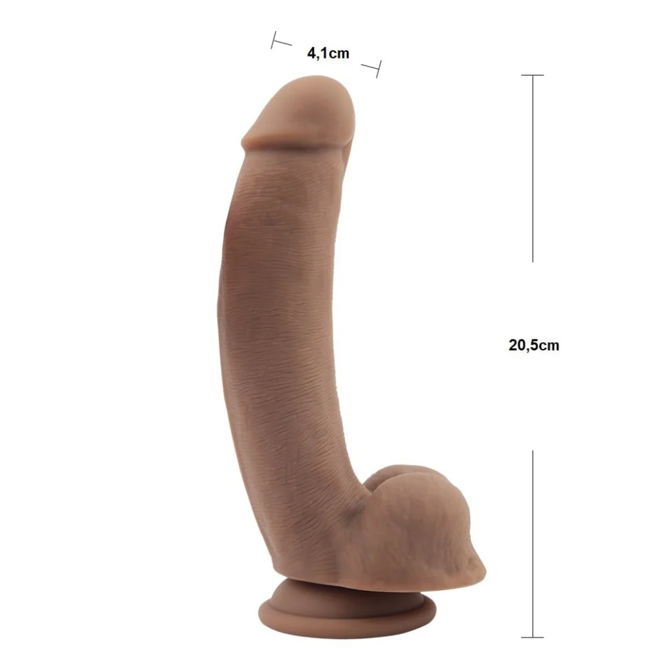 #172 - 20,5 cm Gerçekçi Melez Dildo Penis
