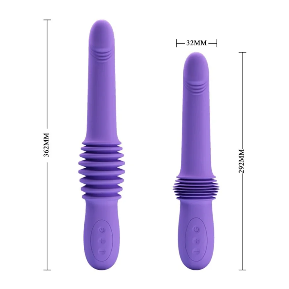 #2009 - USB Şarjlı İleri Geri Hareketli Teknolojik Vibratör Mor