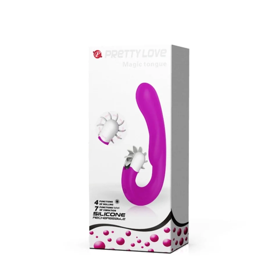 #2086 - 7 Fonksiyonlu Titreşimli Klitoris Dil Uyarıcılı Teknolojik Vibratör