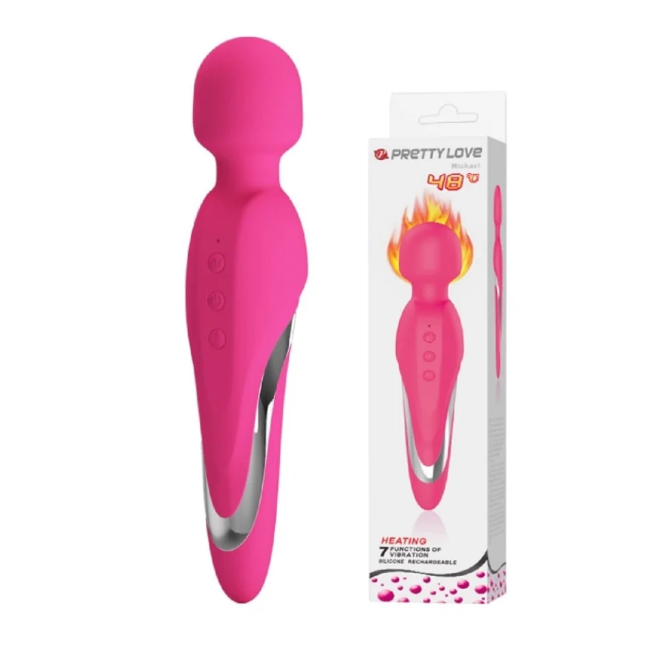 #2093 - USB Şarjlı 7 Fonksiyonlu Isıtmalı Teknolojik Vibratör