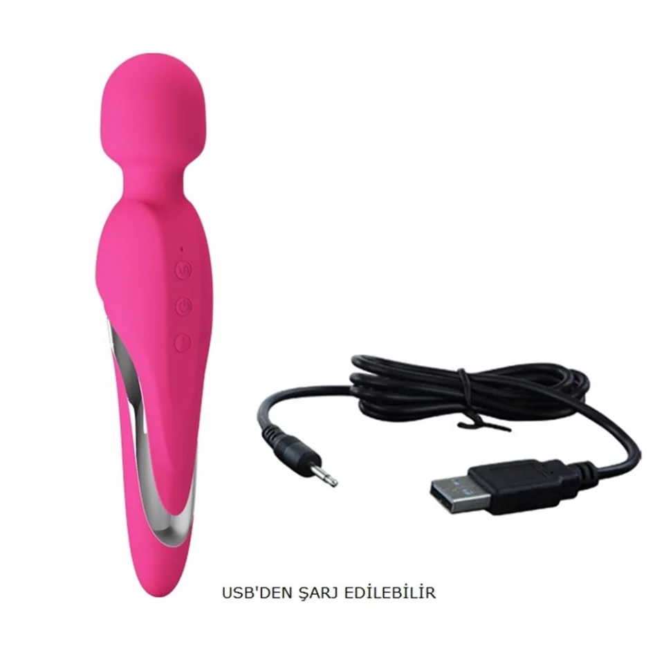 #2092 - USB Şarjlı 7 Fonksiyonlu Isıtmalı Teknolojik Vibratör