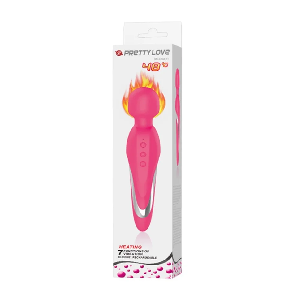 #2094 - USB Şarjlı 7 Fonksiyonlu Isıtmalı Teknolojik Vibratör