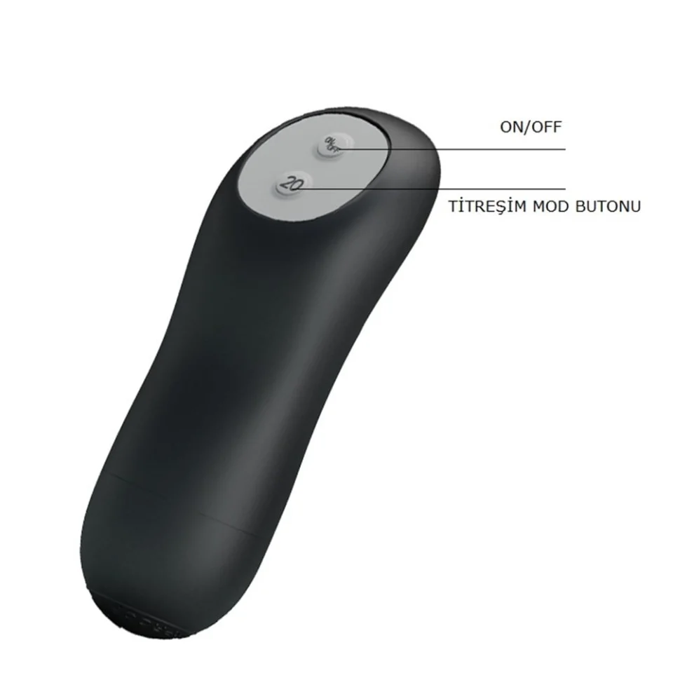 #2098 - Uzaktan Kumandalı 20 Titreşim Modlu Vibratör Anal Plug