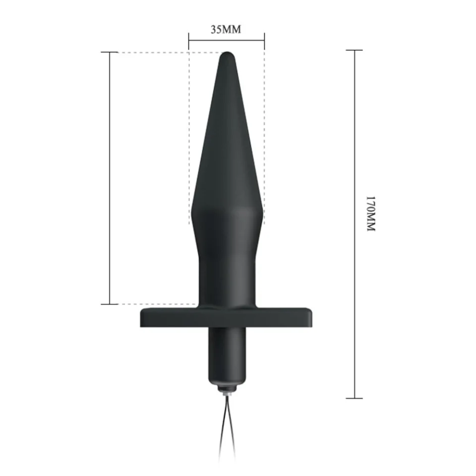 #2101 - Uzaktan Kumandalı 20 Titreşim Modlu Vibratör Anal Plug