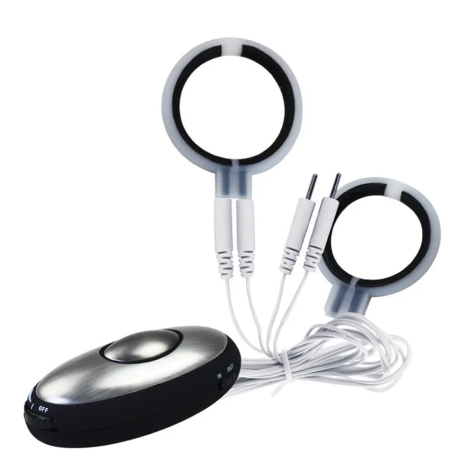 #2121 - Elektro Şok Uyarıcılı 2li Penis Halkası