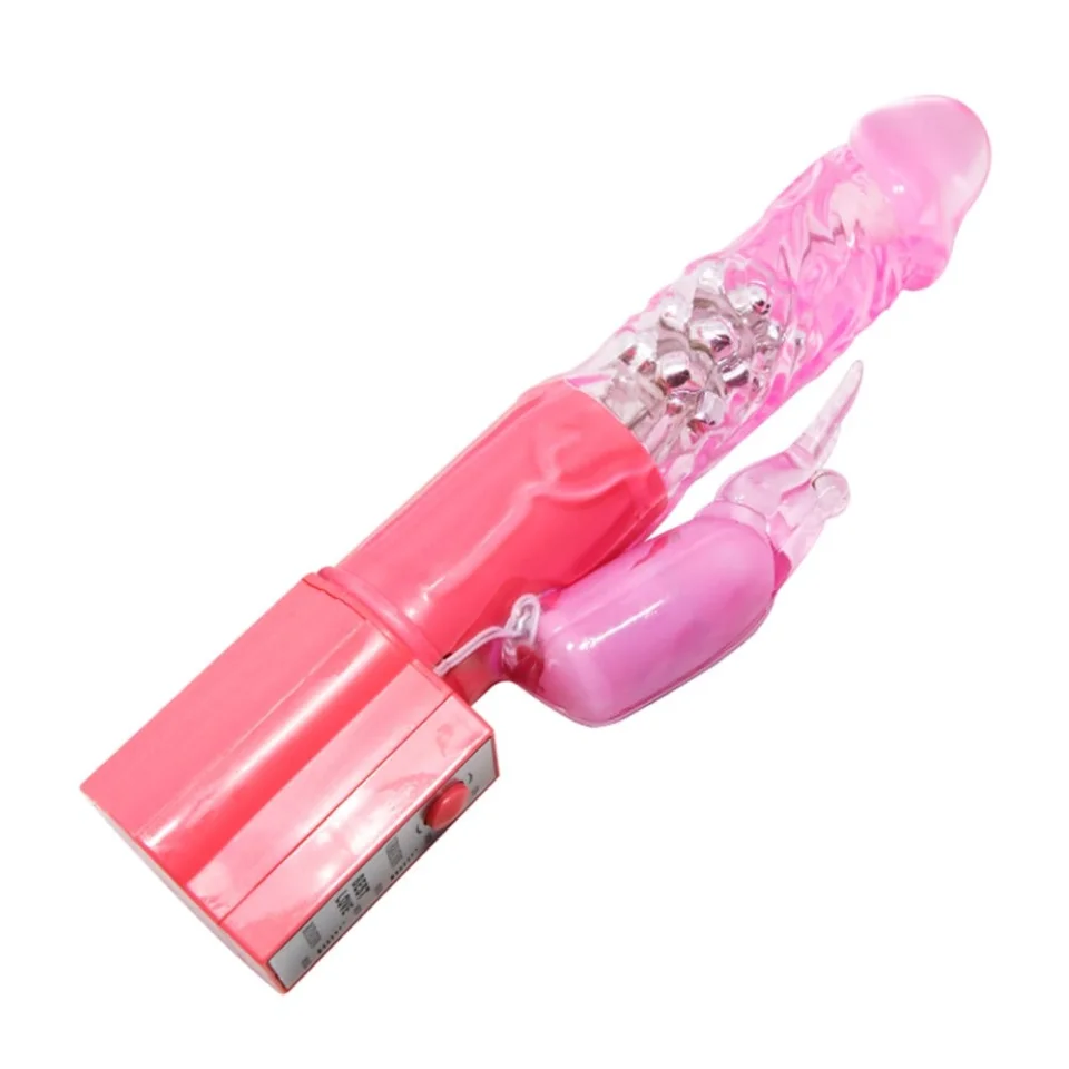 #2155 - 25 cm Oynar Başlı Klitoris Uyarıcılı Teknolojik Vibratör Penis