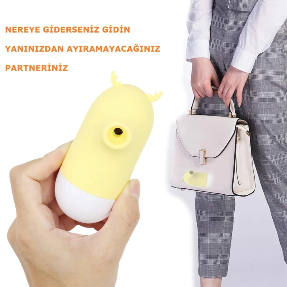 #2217 - USB Şarjlı 5 Emme ve Dil Uyarım Fonksiyonlu Teknolojik Vibratör