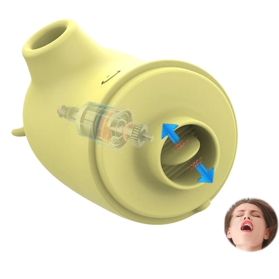 #2222 - USB Şarjlı 5 Emme ve Dil Uyarım Fonksiyonlu Teknolojik Vibratör