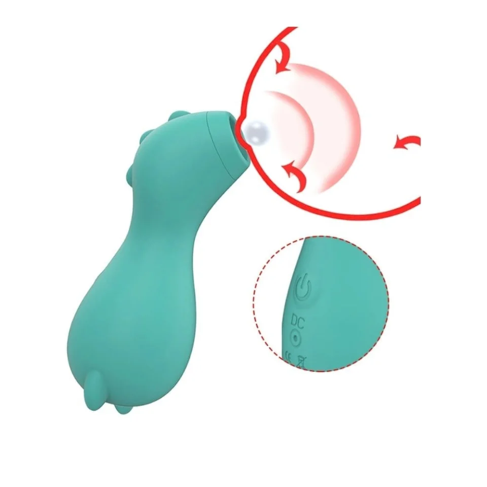 #2233 - USB Şarjlı 7 Emme Fonksiyonlu Teknolojik Vibratör - Dino