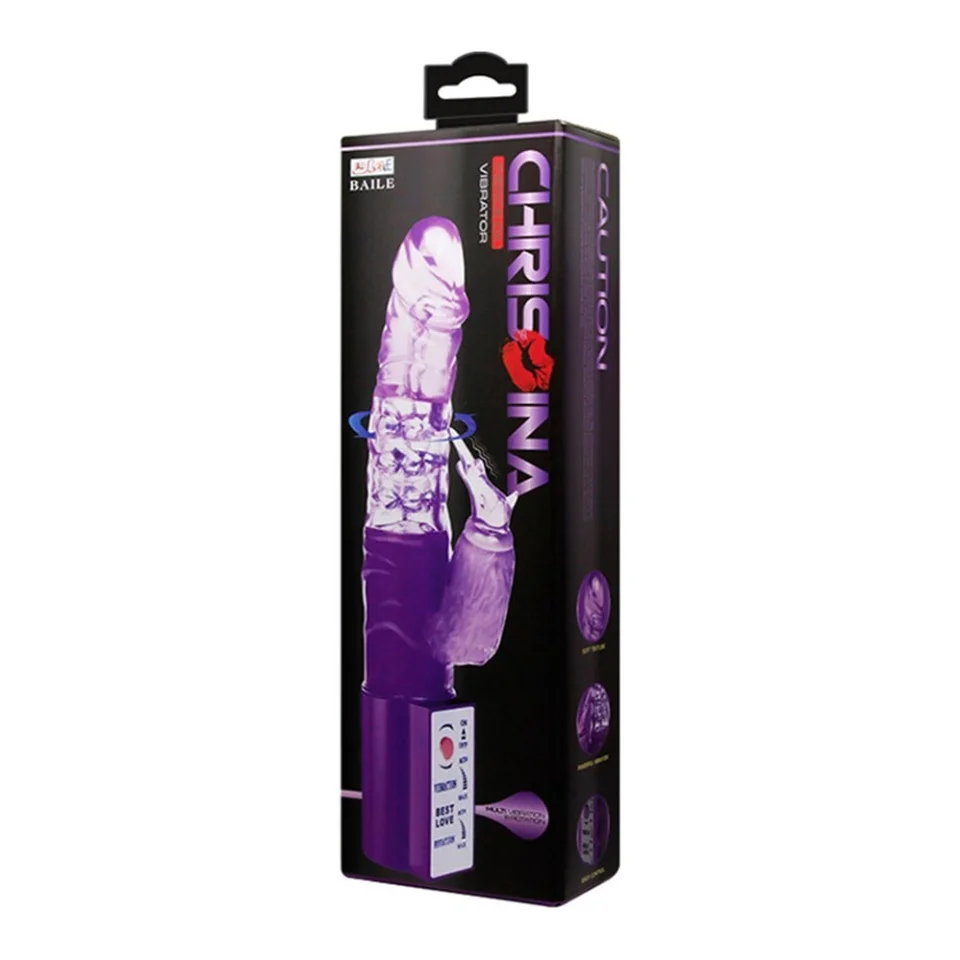 #2267 - Oynar Başlı Klitoris Uyarıcılı Teknolojik Vibratör Penis