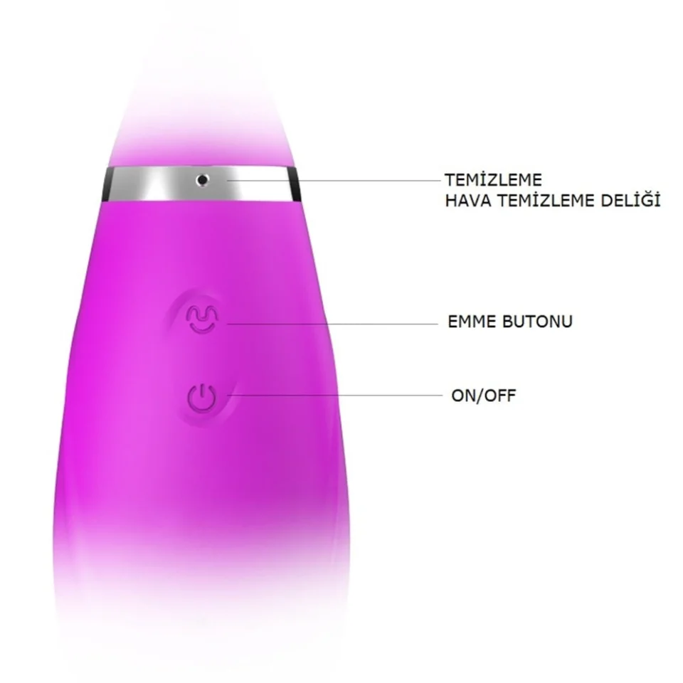 #2303 - USB Şarjlı 12 Emme Fonksiyonlu Teknolojik Vibratör