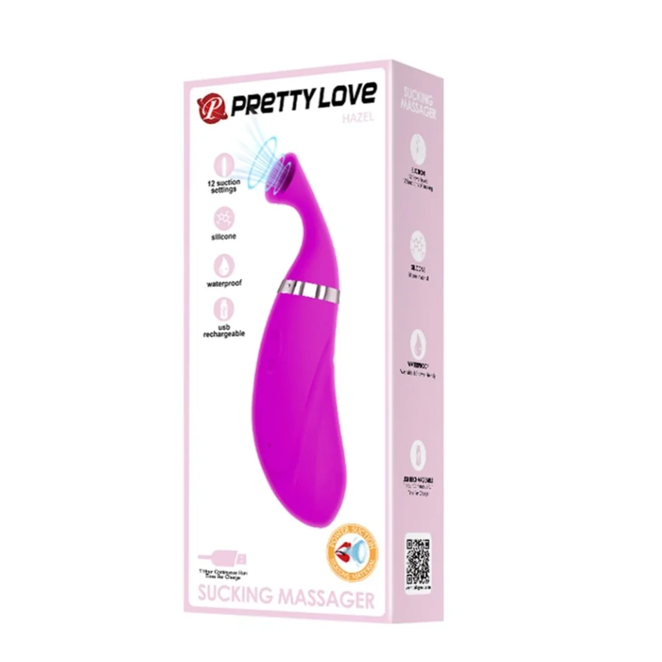 #2304 - USB Şarjlı 12 Emme Fonksiyonlu Teknolojik Vibratör